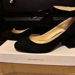 Jessica Simpson Black Suede Heels